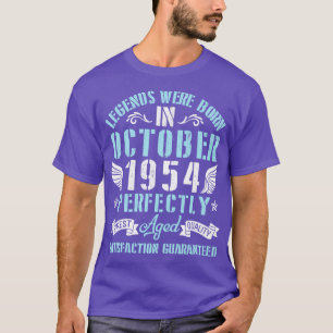 Camiseta As Legendas Foram Nasceres Em Outubro De 1954 Com 