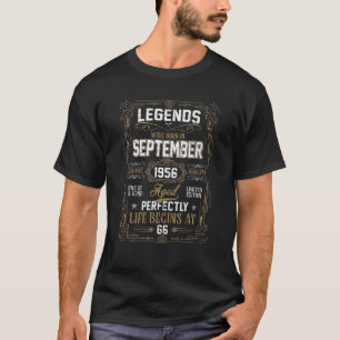 Camiseta As Legendas Foram Nasceres Em Setembro De 1956 66º