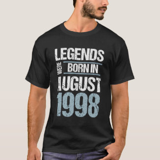 Camiseta As Legendas Foram Nasceres No Aniversário De Agost