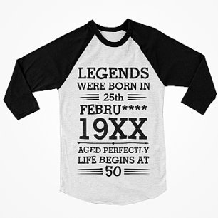 Camiseta As Legendas Personalizadas Eram Nasceres na Idade