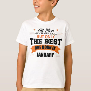 Camiseta As Legendas São Nasceres Em Janeiro