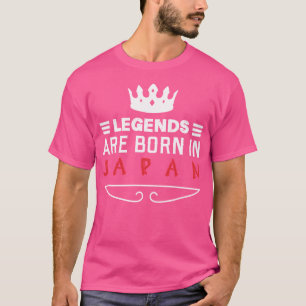 Camiseta As Legendas São Nasceres No Japão