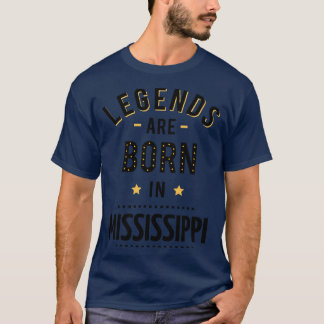 Camiseta As Legendas São Nasceres No Mississippi