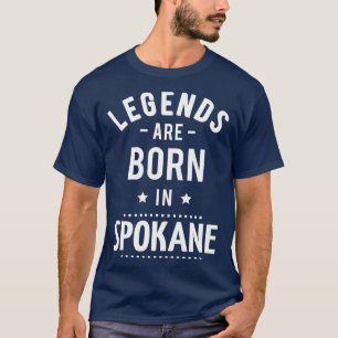 Camiseta As Legendas São Nasceres No Spokane 1