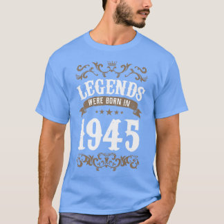 Camiseta As Legendas Vintage Foram Nasceres No Aniversário 