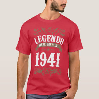 Camiseta As Legendas Vintage Foram Nasceres No Aniversário 
