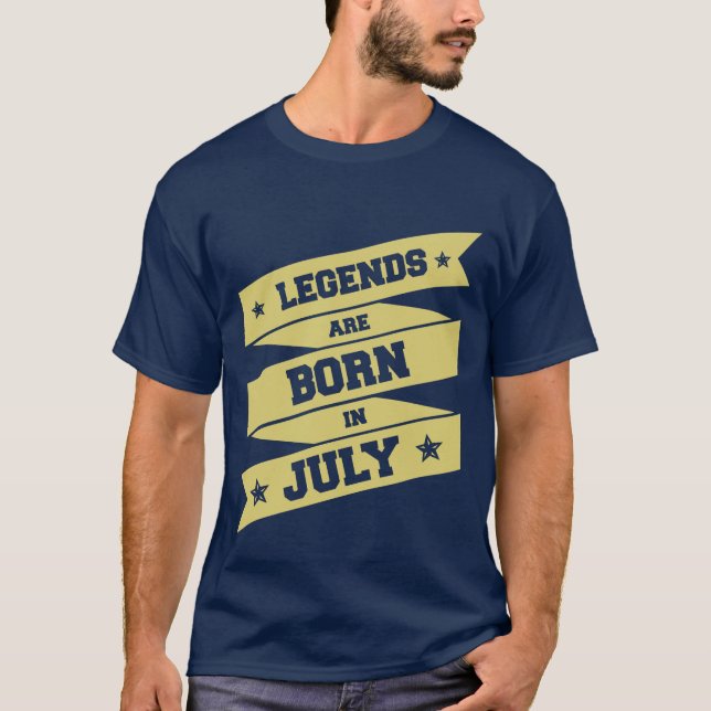 Camiseta as lendas estão nasceres em julho (Frente)