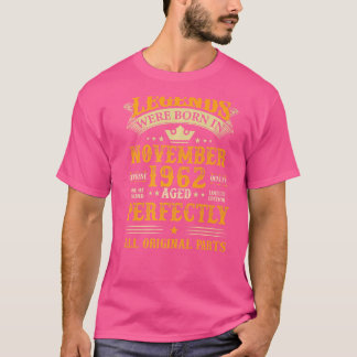 Camiseta As lendas foram Nasceres em novembro de 1962 60 an