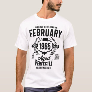 Camiseta As lendas foram Nasceres no Aniversário de fevere