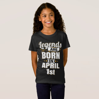Camiseta As lendas são Nasceres em 1 de abril, rua