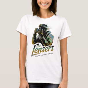 Camiseta As Lensers   Enquadrando Emoções Fotógrafas Mulher