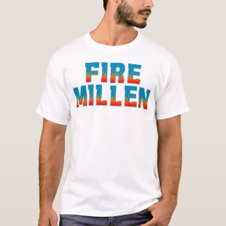 Camiseta As letras da chama na parte dianteira salvar nossa