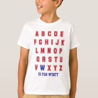 As letras personalizadas W do alfabeto de ABC