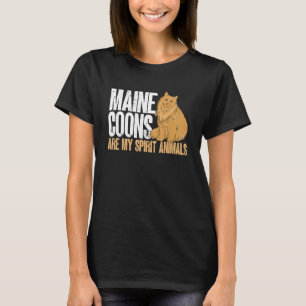 Camiseta As Luas Maine São Os Meus Animais Espirituosos