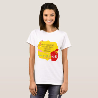 Camiseta As maçãs devem ser t-shirt vermelho