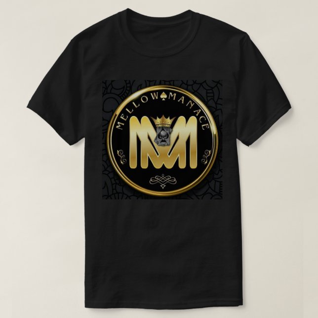 Camiseta Ás maduro do homem - logotipo - t-shirt preto (Frente do Design)