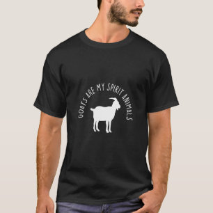 Camiseta As Mães Caprinos São Os Meus Animais Espirituosos