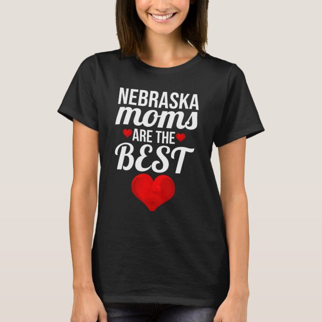Camiseta As mães de Nebraska são as melhores mães (Frente)