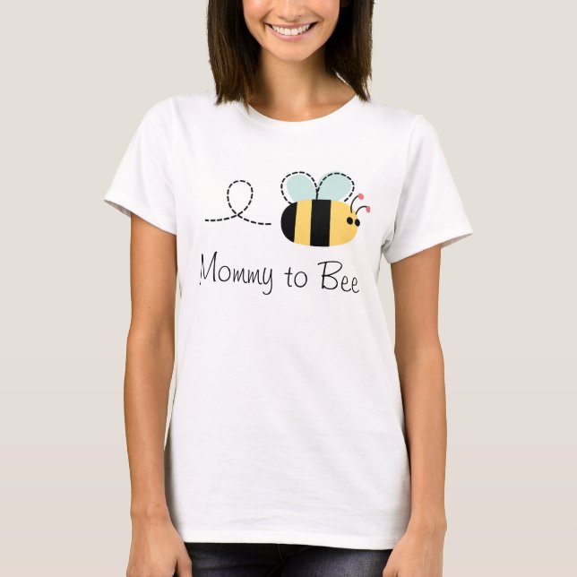 Camiseta As mamães bonitos à maternidade da abelha bumble o (Frente)