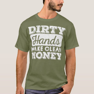 Camiseta As Mãos Sujas Vintage Tornem-Se Limpas