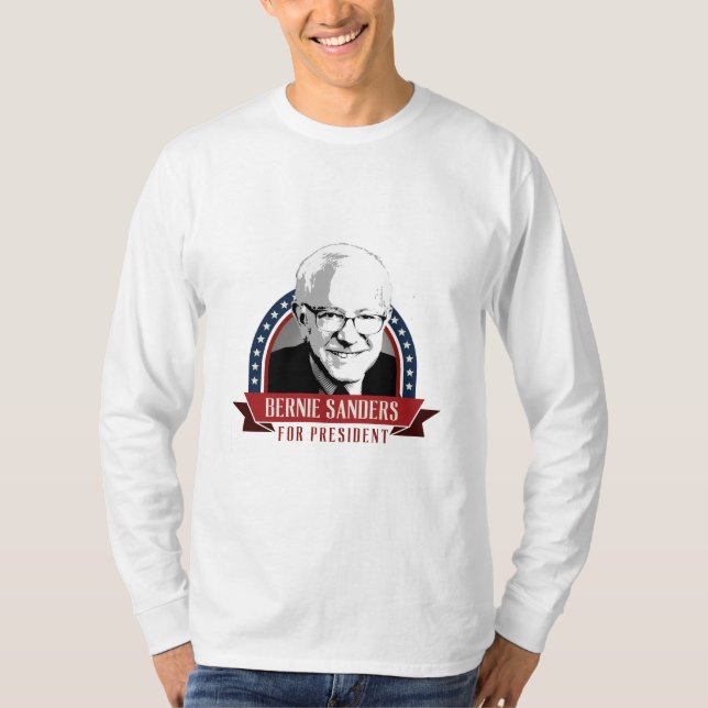 Camiseta As máquinas de lixar de Bernie para o presidente (Frente)