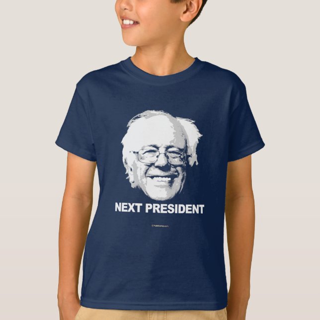 Camiseta As máquinas de lixar de Bernie são o presidente (Frente)