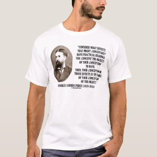 Camiseta As máquinas de lixar Peirce de Charles efetuam a