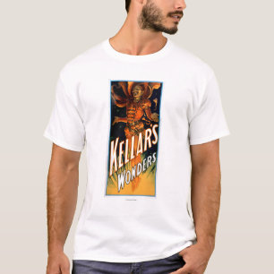 Camiseta As maravilhas de Kellar vestidas como a mágica do