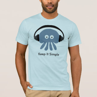 Camiseta As medusa com fones de ouvido mantêm-no t-shirt