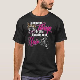 Camiseta As Melhores Coisas Na Vida Diminuem A Moto Do Cabe