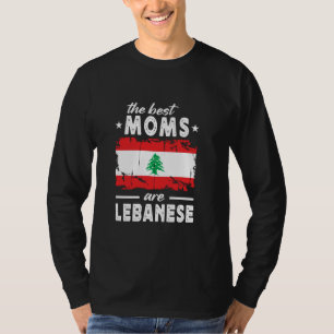 Camiseta As melhores Mães são o Dia de as mães do Líbano Fl