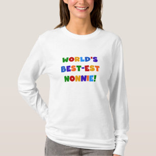 Camiseta As melhores notas de cores nonnie Bright do mundo