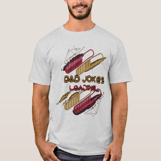 Camiseta As melhores Piadas de Pai estão sendo carregadas - (Frente)