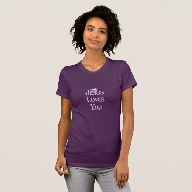 Camiseta As melhores T-Shirt-Jesus te ama (Frente Completa)