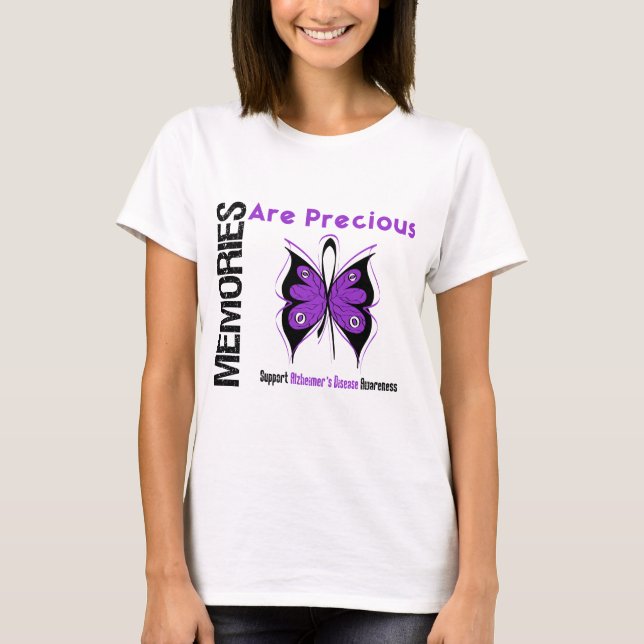 Camiseta As memórias são doença de Alzheimer preciosa (Frente)