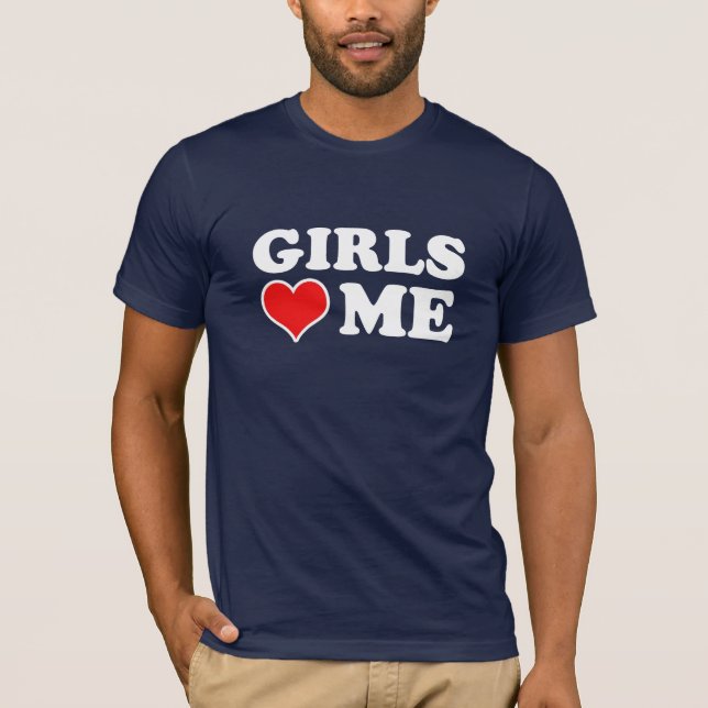 Camiseta As meninas amam-me (Frente)