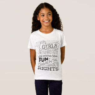 Camiseta As meninas apenas querem ter direitos fundamentais