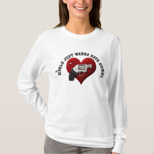 Camiseta As meninas apenas querem ter o Hoodie das armas