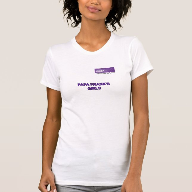 Camiseta As meninas de Frank da papá (Frente)