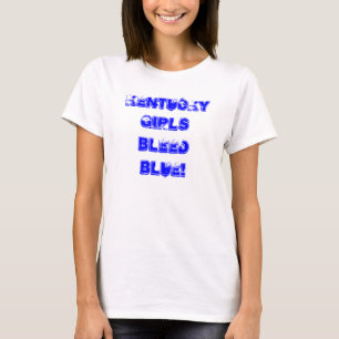 Camiseta As meninas de Kentucky sangram o azul!