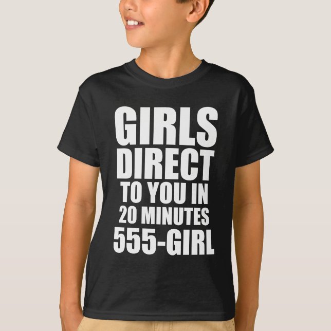 Camiseta As meninas dirigem-lhe (Frente)