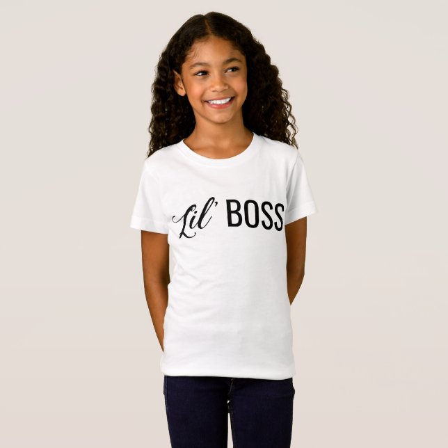 Camiseta As meninas do chefe de Lil multam o t-shirt do (Frente Completa)