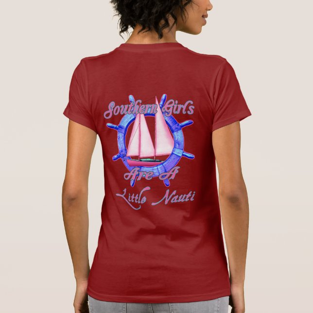 Camiseta As Meninas Do Sul São Um Pequeno Nauti (Verso)