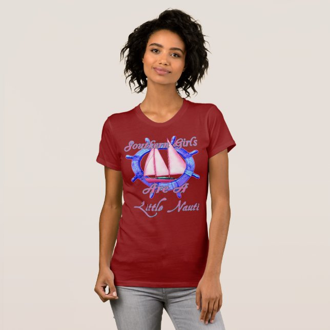 Camiseta As Meninas Do Sul São Um Pequeno Nauti (Frente Completa)
