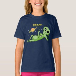 Camiseta As meninas estrangeiras da paz multam o t-shirt do