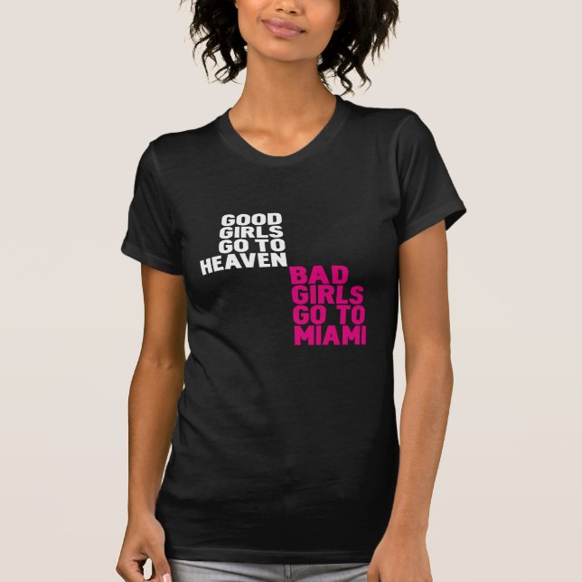 Camiseta As meninas más vão a Miami (Frente)
