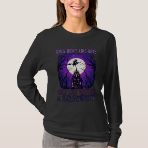 Camiseta As Meninas Não Gostam de Bruxas de Halloween da Ca