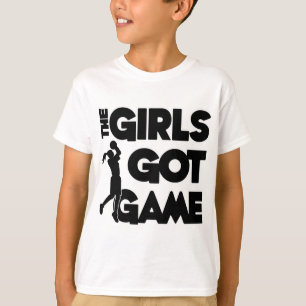 Camiseta As meninas obtiveram o jogo, preto