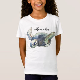 Camiseta As meninas personalizaram o t-shirt do animal da