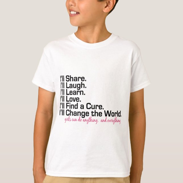 Camiseta as meninas podem fazer qualquer coisa (o poder da (Frente)